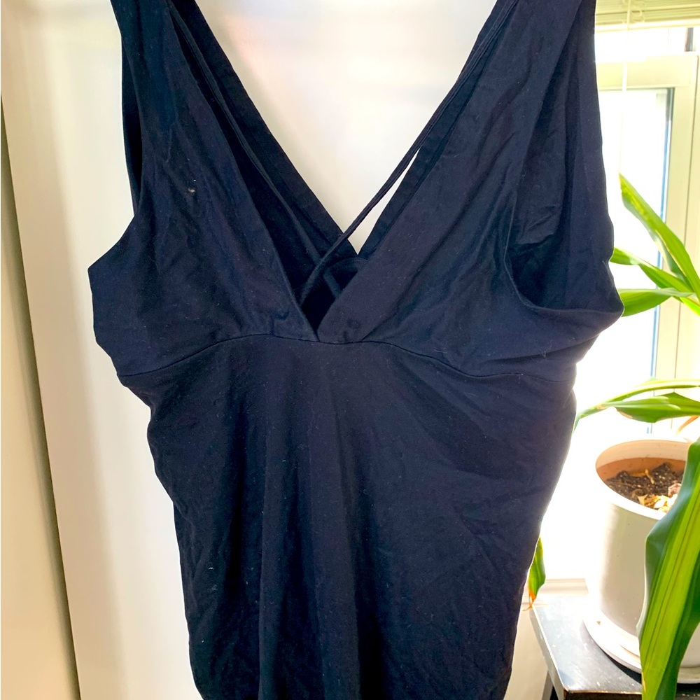 Softest EVER Plunge Cross Back Bodysuit